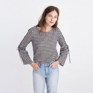 Madewell Gingham Long Sleeve Shirt Size S